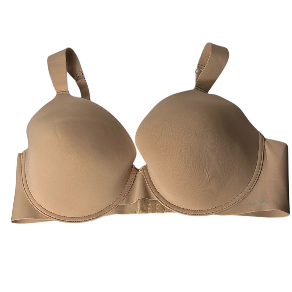 Izod Underwire Padded T-Shirt Bra Womens Size‎ 40C Beige Soft Wide Straps